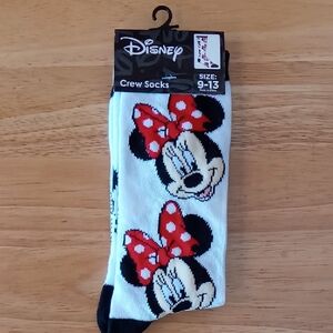 NWT Minnie Mouse Crew Socks